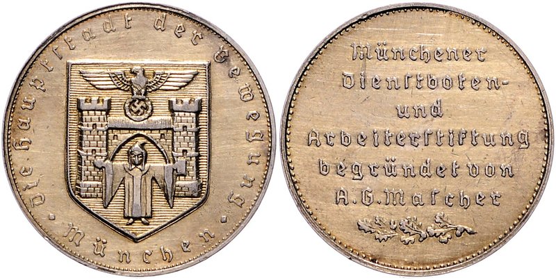 - Allgemeine Medaillen Silbermedaille o.J. vergoldet Goldene Verdienstmedaille d...