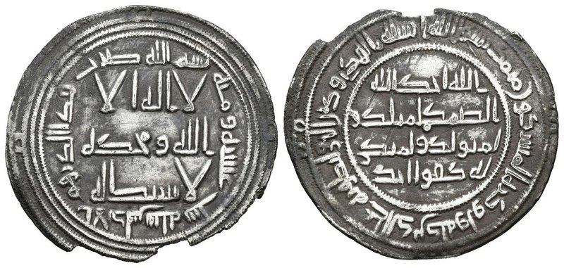 EMIRATO INDEPENDIENTE. Hisham I. 116 H. Al-Andalus. Vives 30; Klat 129. Ar. 2,69...