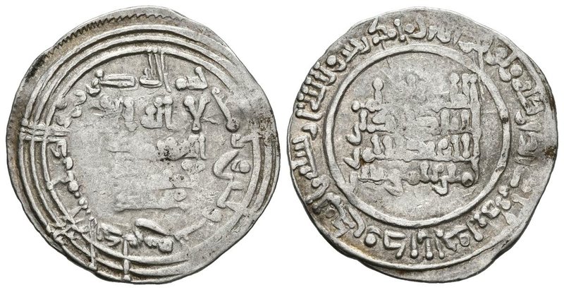 CALIFATO DE CORDOBA. Abd Al-Rahman III. Dirham. 333H. Al-Andalus. Citando a Muha...