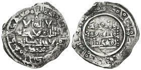 CALIFATO DE CORDOBA. Muhammad II. Dirham. 400 H. Al-Andalus. Citando a Muhammad en la IA. Vives 684; Prieto 6b. Ar. 4,28g. Cospel irregular. MBC+.