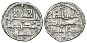 ALMORAVIDES. Iskhaq Ibn Alí. Quirate. 540-541H. Vives 1895; Hazard 1039. Ar. 0,97g. MBC.