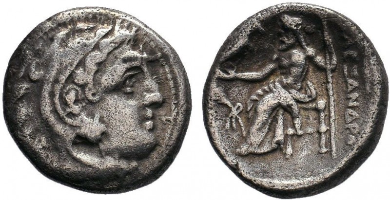 Macedonian Kingdom. Alexander III 'the Great'. 336-323 B.C. AR drachm . Kolophon...