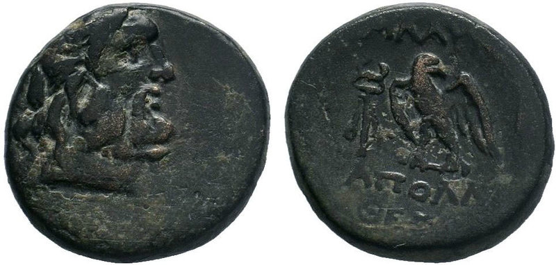 Lydia, Blaundos AE Bronze. Circa 2nd century BC. Apollonios, son of Theogenes, m...