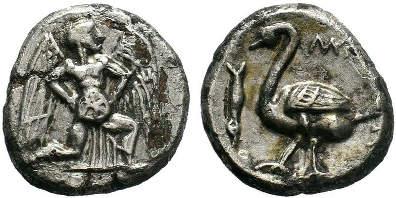 CILICIA, Mallos. Circa 440-390 BC. AR Stater . Winged male figure advancing righ...