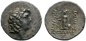 Kings of Cappadocia. Mint A (Eusebeia under Mt.Argaios). Ariarathes IX Eusebes Philopator 101-87 BC. Dated RY 13=88/7 BC.AR Drachm .Diademed youthful ...