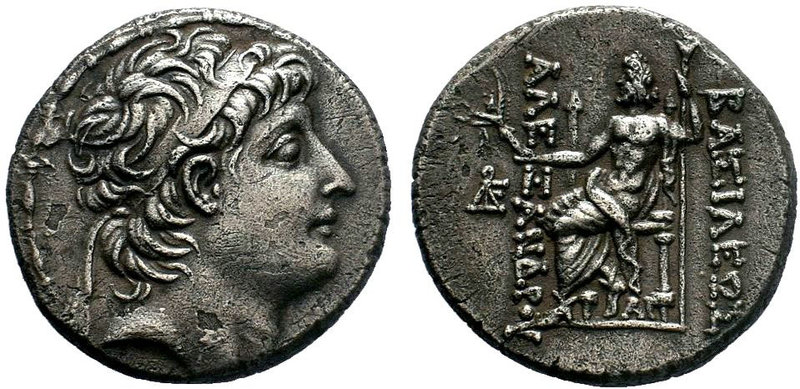 Seleukid Kingdom. Alexander II Zabinas. 128-122 B.C. AR Tetradrachm . Antioch on...