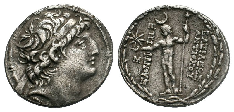 SELEUKID EMPIRE.Antiochos VIII Grypos (sole reign, 121/0-97/6 BC). AR tetradrach...