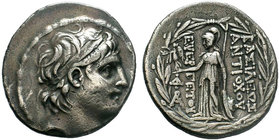 KINGS OF CAPPADOCIA. Ariarathes VI Epiphanes Philopator. Circa 118-106 B.C. AR Tetradrachm. In the name and types of Antiochos VII of Syria. Mint II, ...