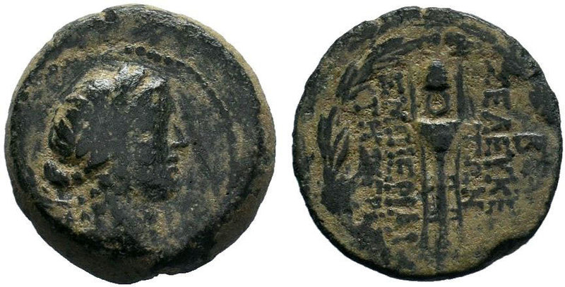SYRIA, Seleukis and Pieria. Seleukeia Pieria. 2nd-1st century BC. AE Bronze. Lau...