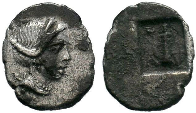 LYCIA. Masikytes. AR ¼ drachm. Bust of Artemis right / Quiver. 

Condition: Very...