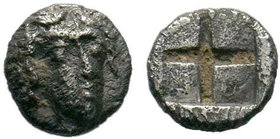 Uncertain mint AR Obol. Circa 4th century BC.

Condition: Very Fine

Weight: 0.29 gr
Diameter: 6 mm