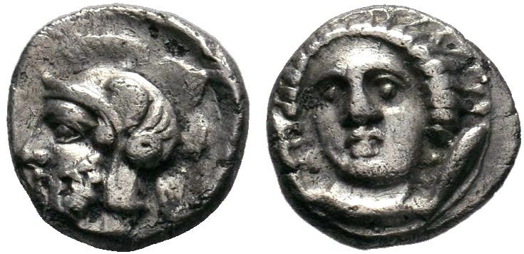 Cilicia, Tarsos AR Obol. Time of Pharnabazos and Datames, circa 384-361 BC. Fema...