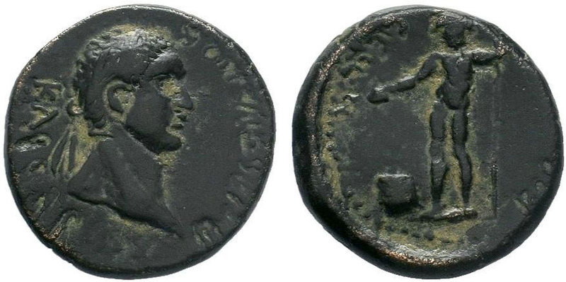 Cilicia. Koropissos. Domitian AD 81-96. AE Bronze.ΔOMITIANOC KAICAP, laureate he...