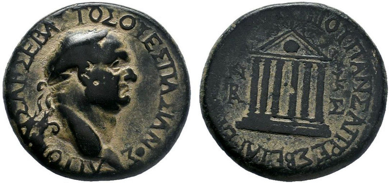 Roman Provincial GALATIA. Ancyra. Vespasian, 69-79. Tetrassarion AE Bronze, Cn. ...