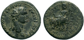 Domitian (Caesar, 69-81). AE

Condition: Very Fine

Weight: 5.72 gr
Diameter: 22 mm