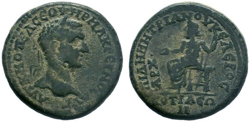 Phrygia, Cotiaeum Macrinus, 217-218 Bronze circa 217-218, AE Bronze. Laureate he...