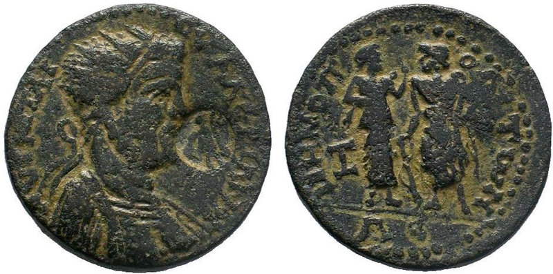 CILICIA. Irenopolis-Neronias. Valerian I (253-260). Ae Octassarion. Dated CY 203...