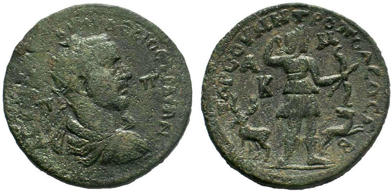 CILICIA, Tarsus. Trajan Decius. 249-251 AD. AE Bronze.ΑΥ ΚΑΙ Γ ΜƐϹ ΚΥΙΝ ΔƐΚΙΟϹ Τ...