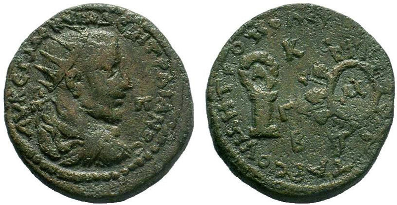 CILICIA, Tarsus. Trajan Decius. 249-251 AD. AE Bronze.ΑΥ ΚƐ Γ ΜƐϹ ΚΟΥ ΔƐΚΙ ΤΡΑΙΝ...