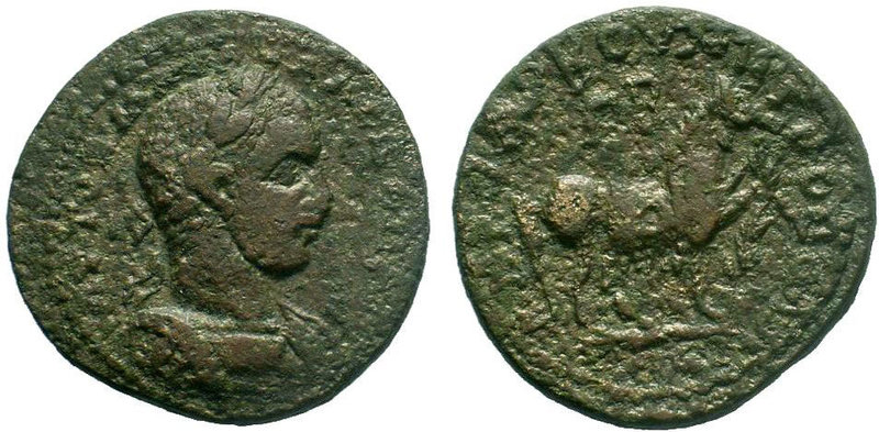 CILICIA, Anazarbus. Severus Alexander. AD 222-235. Æ Tetrassaria AE Bronze. Date...