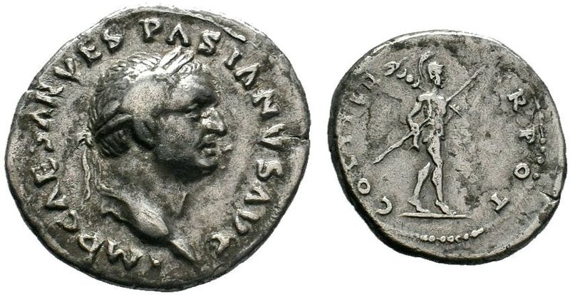 Vespasian, 69-79. Denarius 

Condition: Very Fine

Weight: 3.22 gr
Diameter: 20 ...