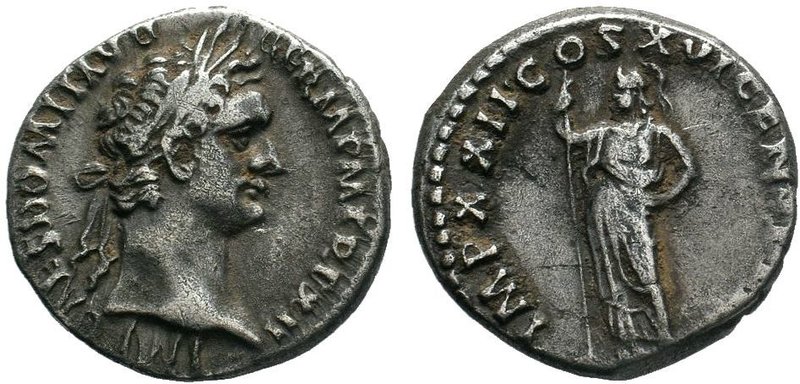 Domitian AD 81-96. Rome Denarius AR 16mm., 3,20g. IMP CAES DOMIT AVG GERM P M TR...