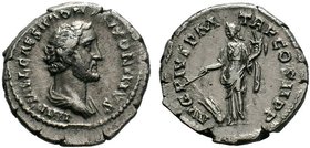 Antoninus Pius. A.D. 138-161. AR denarius . Rome mint, A.D. 139. IMP T AEL CAES HADR ANTONINVS, bare head right / AVG PIVS PM TR P COS II, Fortuna sta...