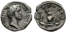 Antoninus Pius AD 138-161. Rome. Denarius AR.
IMP T AEL CAES HADR ANTONINVS, . Rv.: AVG PIVS P M TR P COS II,

Condition: Very Fine

Weight: 3.27 gr
D...