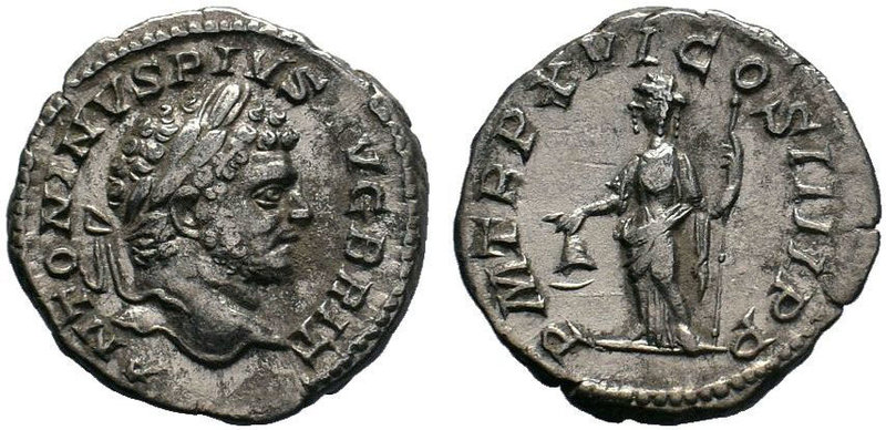 CARACALLA (197-217). Denarius. Rome.

Condition: Very Fine

Weight: 2.13 gr
Diam...