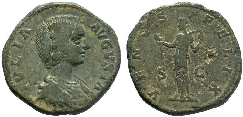Julia Domna, Augusta, 193-217. AE Sestertius, struck under her husband, Septimiu...