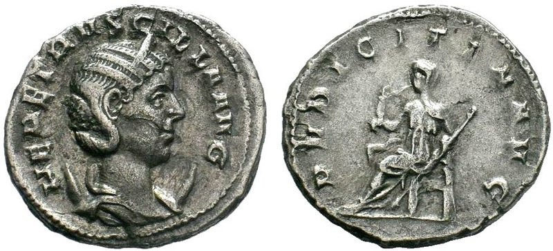 Herennia Etruscilla (249-251 AD). AR Antoninianus, Antiochia . Obv. HER ETRVSCIL...