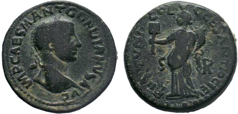 Pisidia, Antioch Gordian III, 238-244.AE Bronze. Laureate, draped and cuirassed ...