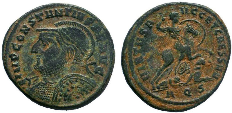 Constantius I, 305-306.AE Follis, Aquileia, circa 305-306. IMP CONSTANTIVS P F A...