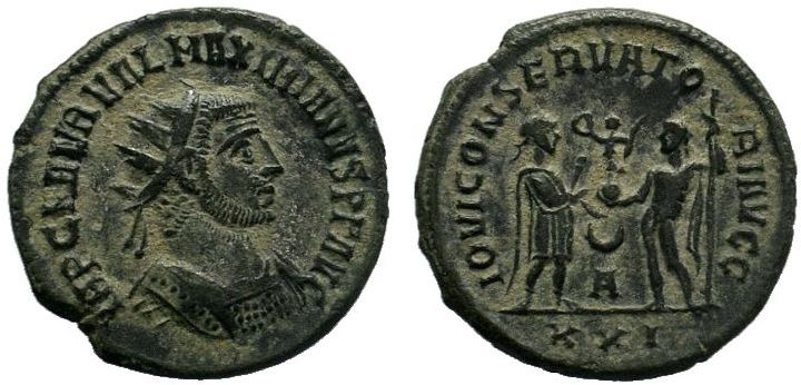 Maximian Æ Antoninianus. Antioch, AD 285-295. IMP C M AVR VAL MAXIMIANVS PF AVG,...