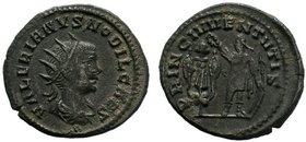 Valerian II. Caesar, A.D. 253-255. BI antoninianus. Samosata, A.D. 255/6. VALERIANVS NOBIL CAES, radiate, draped and cuirassed bust of Valerian II rig...