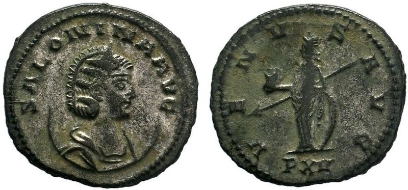 Salonina (wife of Gallienus) BI Antoninianus. Antioch, AD 267. SALONINA AVG, dia...