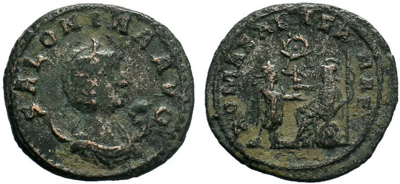 Salonina. Augusta, A.D. 254-268. BI antoninianus . Antioch. SALONINA AVG, diadem...