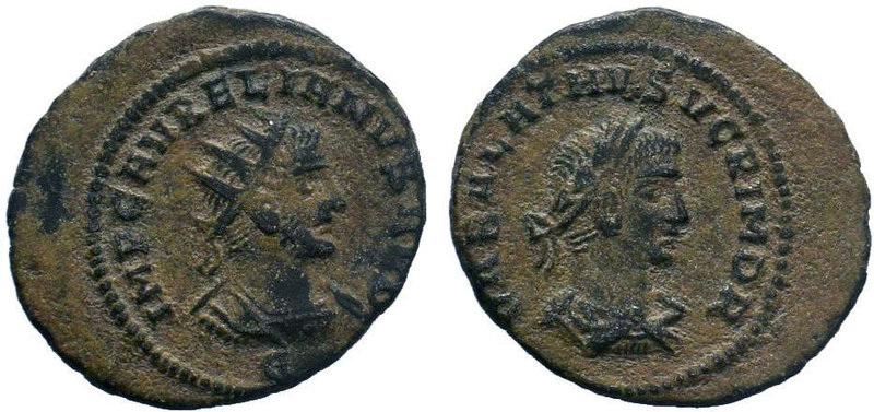 AURELIAN with VABALATHUS (270-275). Antoninianus. Antioch.
Obv: IMP C AVRELIANVS...