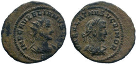 AURELIAN with VABALATHUS (270-275). Antoninianus. Antioch.
Obv: IMP C AVRELIANVS AVG.
Laureate and cuirassed bust of Aurelianus right.
Rev: VABALATHVS...
