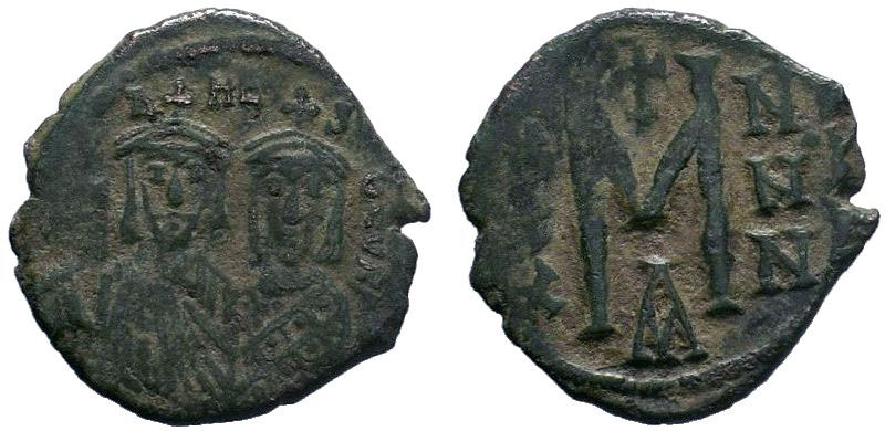 Leo III, the Isaurian. 717-741. AE follis (22.45 mm, 5.31 g, 7 h). Constantinopl...