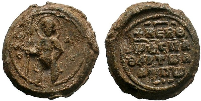 Byzantine lead seal of John Alopos the protospatharios (ca 11th cent.)
Condition...