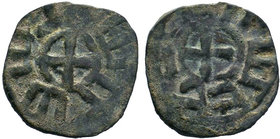 ARMENIA, Cilician Armenia. Baronial . Roupen I. 1080-1095. Æ Pogh. Cross pattée, with pellet in each angle / Cross pattée, with pellet in each angle. ...