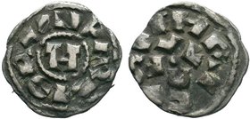 Italy, Lucca. Henry III-V. 1039-1125. AR denaro . + IMPERATOR, monogram of Otto / + EИRICVS, LVCA around central pellet. Biaggi 1056; Metcalf 10-15. 
...