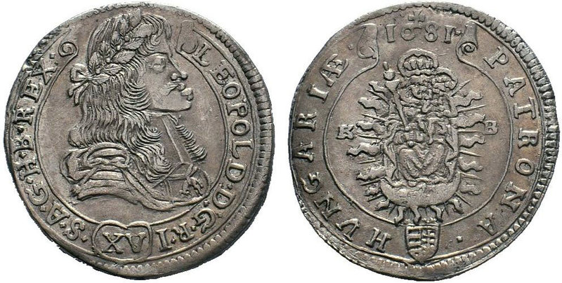 Hungary / Ungarn Hungary, Leopold I - Holy Roman Emperor, 1681

Condition: Very ...