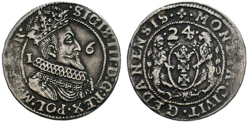 Sigismund III Vasa 1587-1632, 1/4 Thaler, Danzig 1624 -
Sigismund III Vasa 1587-...