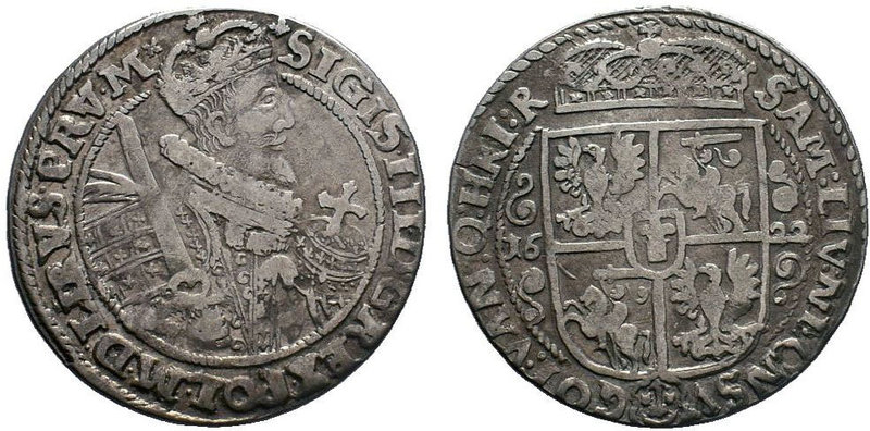 Sigismund III Vasa
Ort (18 Groszy) 1620 I.I – V.E, Bydgoszcz
 Metal: Ag, Średnic...