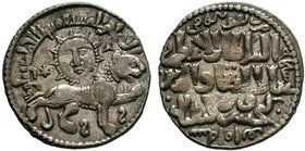SELJUQ OF RUM: Kaykhusraw II, 634-644 AH / 1236-1245, AR dirham, konya, AH 641, Obv:lion & sun Rev: Arabic legend.A- 1218 

Condition: Very Fine

Weig...