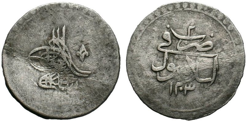 OTTOMAN EMPIRE. Selim III AH 1203-1222 / AD 1789-1807. 10 Para . Dated AH 1203//...