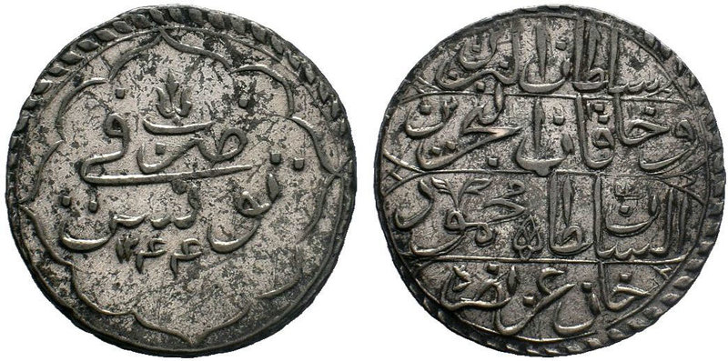 Ottoman Empire.Mahmud II. AH 1223-1255 / AD 1808-1839. AR Piastre.Tunisia. 1244 ...