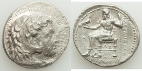 MACEDONIAN KINGDOM. Alexander III the Great (336-323 BC). AR tetradrachm (27mm, 16.52 gm, 1h). Choice VF, porosity. Late lifetime-early posthumous iss...